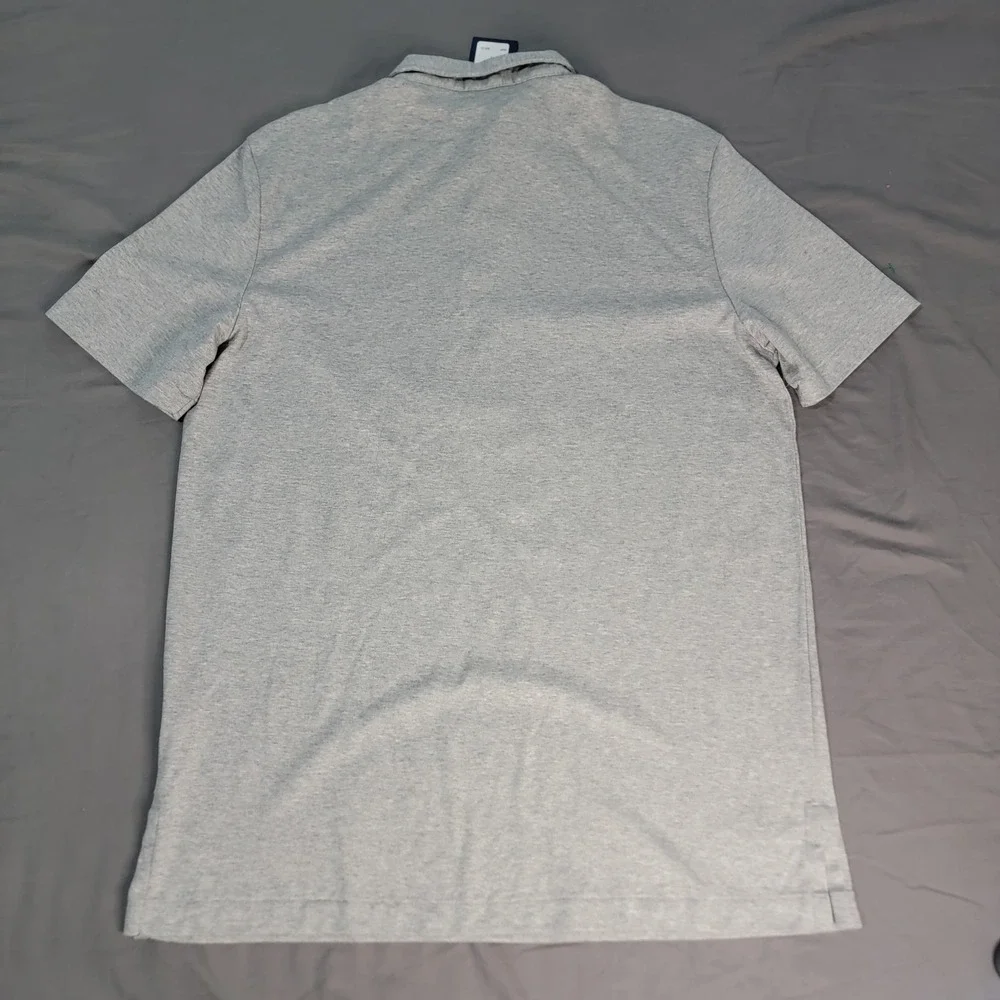 New Polo Ralph Lauren Pima Soft Touch Polo Shirt Men's Large Gray Short Sleeve